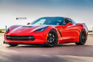 Chevrolet Corvette Stingray on Strasse Wheels 2014 года